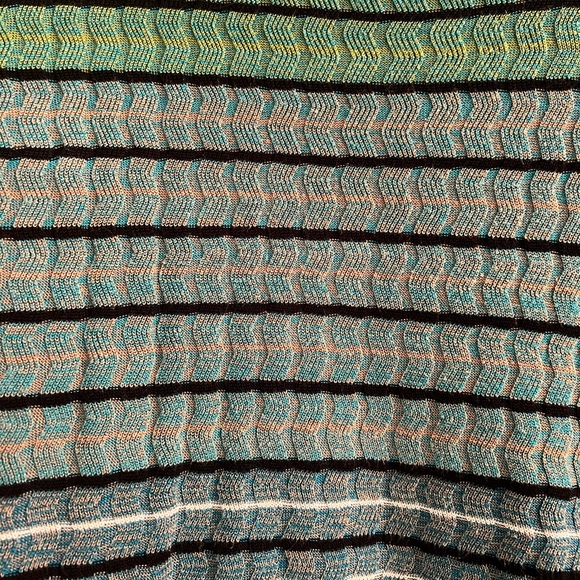 Loft Striped Bat Wing green and blue knit top by Ann Taylor size Small - Picture 10 of 10